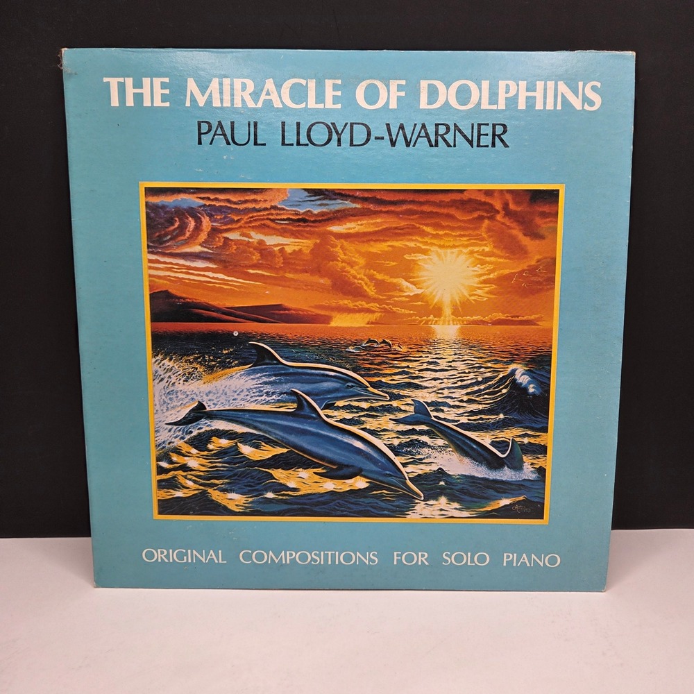 Paul Lloyd-Warner The Miracle of Dolphins Vinyl LP Solo Piano 1983 MD 201 NewAge